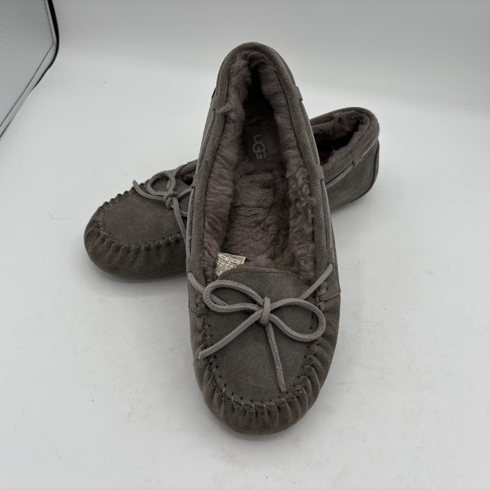 UGG Women's Bella II UGG Size 9 Slipper Moccasin Charcoal Grey Fur S/N 1125912 - Picture 12 of 12